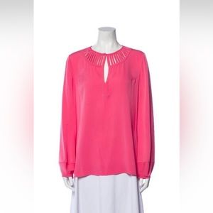 Diane Von Furstenberg Silk Blouse, Top Size 6